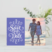 Rett unsere Hochzeit | Handgeschriebenes Verzierte Einladung (Stehend Vorderseite)