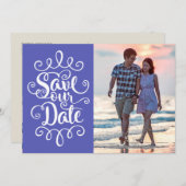 Rett unsere Hochzeit | Handgeschriebenes Verzierte Einladung (Vorne/Hinten)