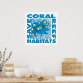 Rett unsere Korallenriffe Poster (Küche)