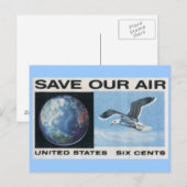 Rett unsere Luft Postkarte (Vorne/Hinten)