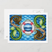 Rett unsere Meerfrüchte Postkarte (Vorne/Hinten)