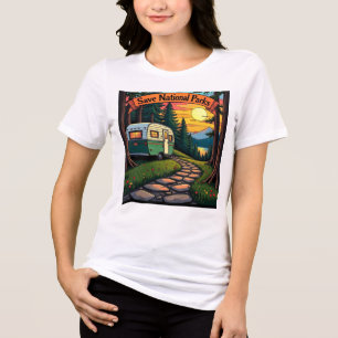 Rett unsere Nationalparks Tri-Blend Shirt