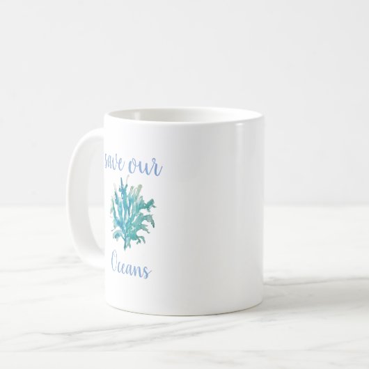 Rett Unsere Oceans Beach Tasse (Vorderseite Links)