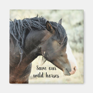 Rett unsere wilden Mustangs des Westens Magnet