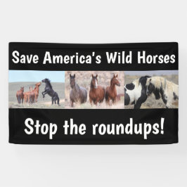 Rett Unsere Wilden Pferde 3 x 5 Banner