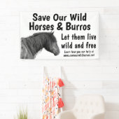 Rett Unsere Wilden Pferde 3 x 5 Banner (Insitu)