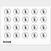 Rett unsere Wildlife Stickers, Zebra Graphic Runder Aufkleber (Blatt)