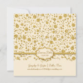 Rett unseren Date Gold Leaf Glitzer Confetti Polka Save The Date (Vorderseite)