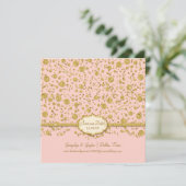 Rett unseren Date Gold Leaf Glitzer Confetti Polka Save The Date (Stehend Vorderseite)