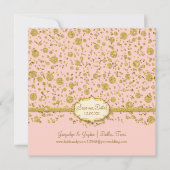 Rett unseren Date Gold Leaf Glitzer Confetti Polka Save The Date (Vorderseite)
