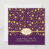 Rett unseren Date Gold Leaf Glitzer Confetti Polka Save The Date (Vorderseite)