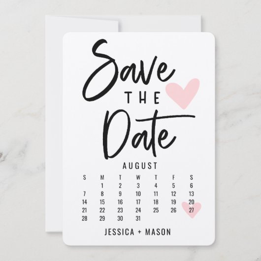 Rett unseren Datumskalender Moderne Rustikale Kraf (Vorderseite)