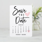 Rett unseren Datumskalender Moderne Rustikale Kraf (Stehend Vorderseite)