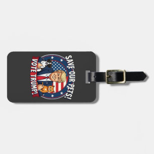 Rett unseren Haustieren, Trump-Tiere für Trump zu Gepäckanhänger