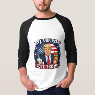 Rett unseren Haustieren, Trump-Tiere für Trump zu T-Shirt