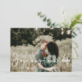 Rett unseren neuen Datumswechsel bei Hochzeitpläne Save The Date (Stehend Vorderseite)