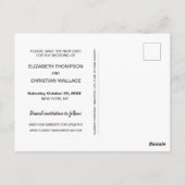 Rett unseren neuen Termin Foto Collage Chalkboard Postkarte (Rückseite)