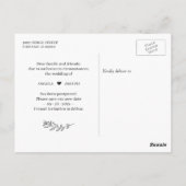 Rett unseren neuen Termin Hochzeit verschoben Plan Postkarte (Rückseite)