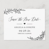 Rett unseren neuen Termin Hochzeit verschoben Plan Postkarte (Vorderseite)