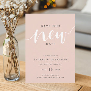Rett unseren neuen Termin Hochzeitaufschub Save The Date