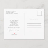 Rett unseren neuen Termin Minimalistisches Foto Ho Ankündigungspostkarte (Rückseite)