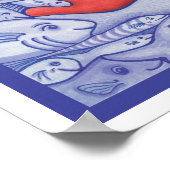 Rett unseren Ozeanen Fisch und Korallenplakat Poster (Ecke)