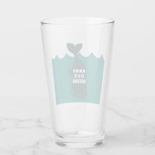 Rett unseren Ozeanwald Glas (Rückseite)