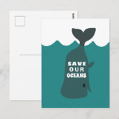 Rett unseren Ozeanwald Postkarte (Vorne/Hinten)