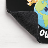 Rett unseren Planet Dinosaur Earth Day Kindermädch Mousepad (Ecke)