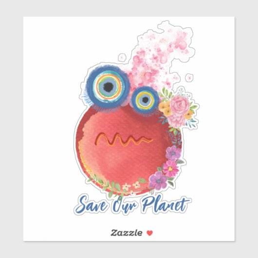 Rett unseren Planeten Aufkleber (Blatt)