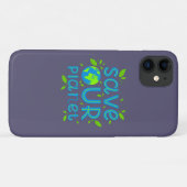 Rett unseren Planeten Case-Mate iPhone Hülle (Rückseite (Horizontal))