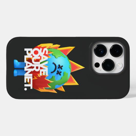 Rett unseren Planeten Case-Mate iPhone Hülle (Rückseite (Horizontal))