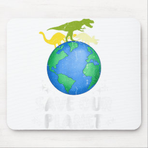 Rett unseren Planeten Dinosaurier Kinder Niedliche Mousepad