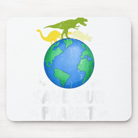 Rett unseren Planeten Dinosaurier Kinder Niedliche Mousepad (Vorne)