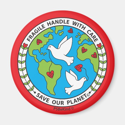 Rett unseren Planeten_Magnet 2.25" Magnet (Vorne)