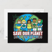 Rett unseren Planeten Postkarte (Vorne/Hinten)
