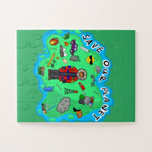 Rett unseren Planeten Puzzle (Horizontal)