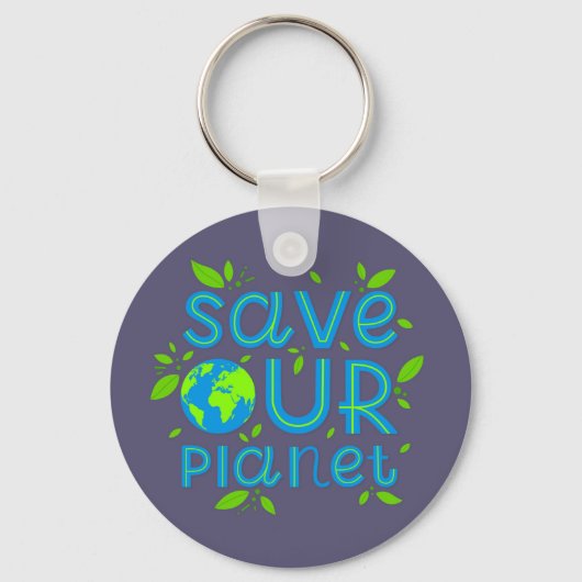 Rett unseren Planeten Schlüsselanhänger (Vorderseite)