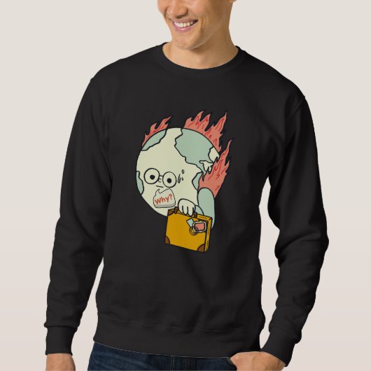 Rett unseren Planeten - Tag der Erde Sweatshirt (Vorderseite)