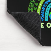 Rett unseren Zuhause Earth Day Environmental Rainb Mousepad (Ecke)