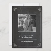 Rett unserer Date Hochzeitseinladung Save The Date (Rückseite)