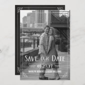 Rett unserer Date Hochzeitseinladung Save The Date (Vorne/Hinten)
