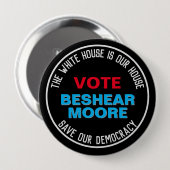 Rett unserer Demokratieabstimmung BESHEAR MOORE-Ka Button (Vorne & Hinten)