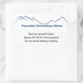 Rett unserer friedlichen Himmelsaufkleber Rechteckiger Aufkleber (Tasche)