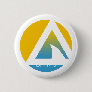 rett unserer Meeres-Dreikreise Button