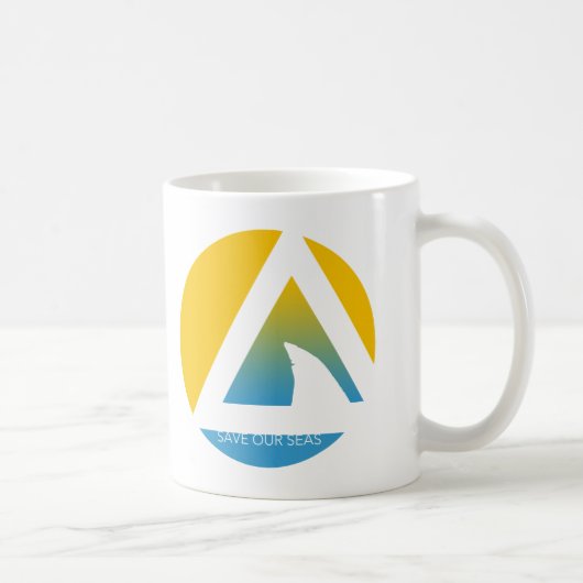rett unserer Meeres-Dreikreise Kaffeetasse (Rechts)
