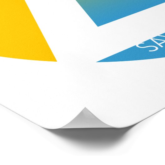 rett unserer Meeres-Dreikreise Poster (Ecke)