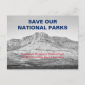 Rett unserer Nationalparkresistenz 1 Postkarte (Vorderseite)