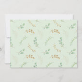 Rett unserer neuen botanischen Hochzeit Ankündigung (Rückseite)