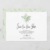 Rett unserer neuen botanischen Hochzeit Ankündigung (Vorne/Hinten)